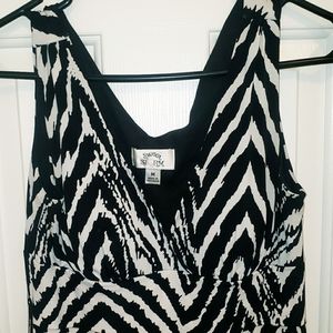 Black and white zebra Dress